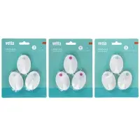 Крючки самоклеящиеся тм VETTA, пластик, цвет белый, 3шт