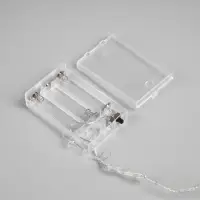 Гирлянда &laquo;Нить&raquo; 5 м, роса с насадками &laquo;Сияние&raquo;, IP20, серебристая нить, 50 LED, от батареек АА&times;3, свечение RGB