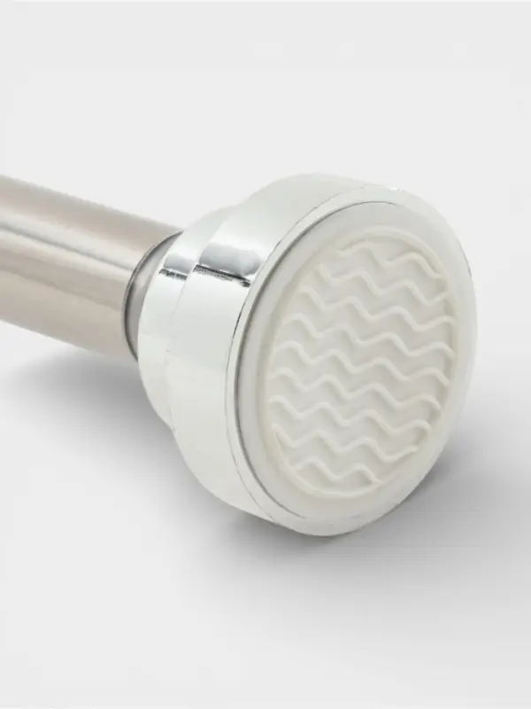 Карниз для ванной комнаты "Блеск" 116-220 см нержавеющая сталь, цвет хром