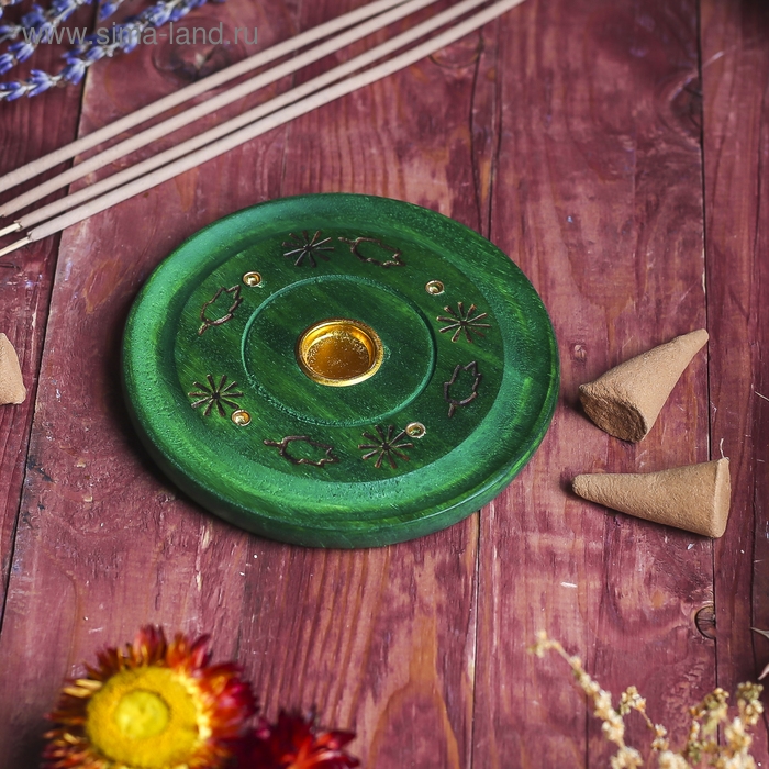 Подставка под благовония  Подставка под благовония "Яркие цвета" 10х10х1 см МИКС