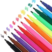 Фломастеры 12 цветов Calligrata &laquo;Принцесса&raquo;, невентилируемый колпачок