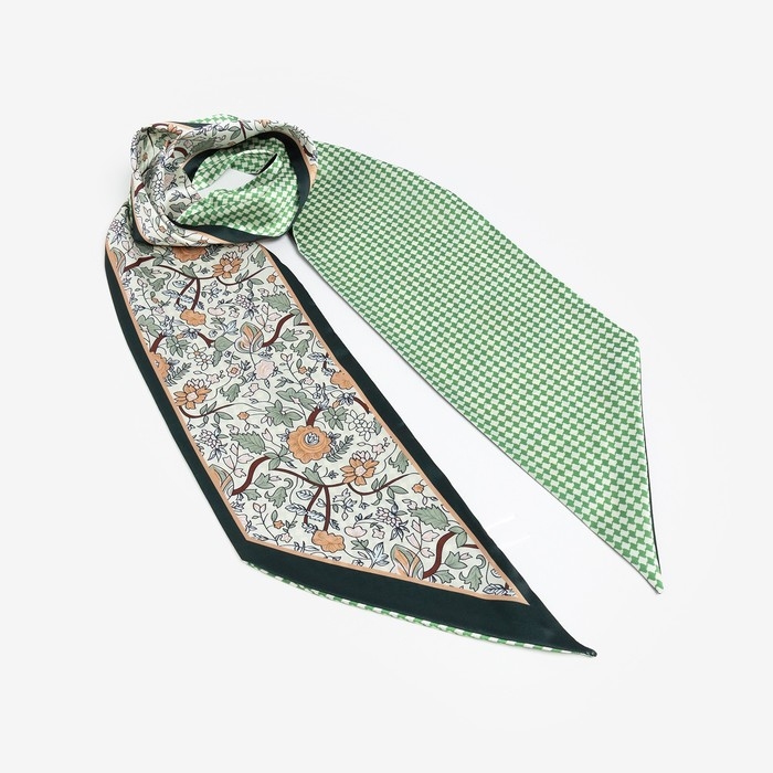 Платок женский MINAKU р-р 14*145 см, цвет зелёный Платок женский MINAKU р-р 14*145 см, цвет зелёный