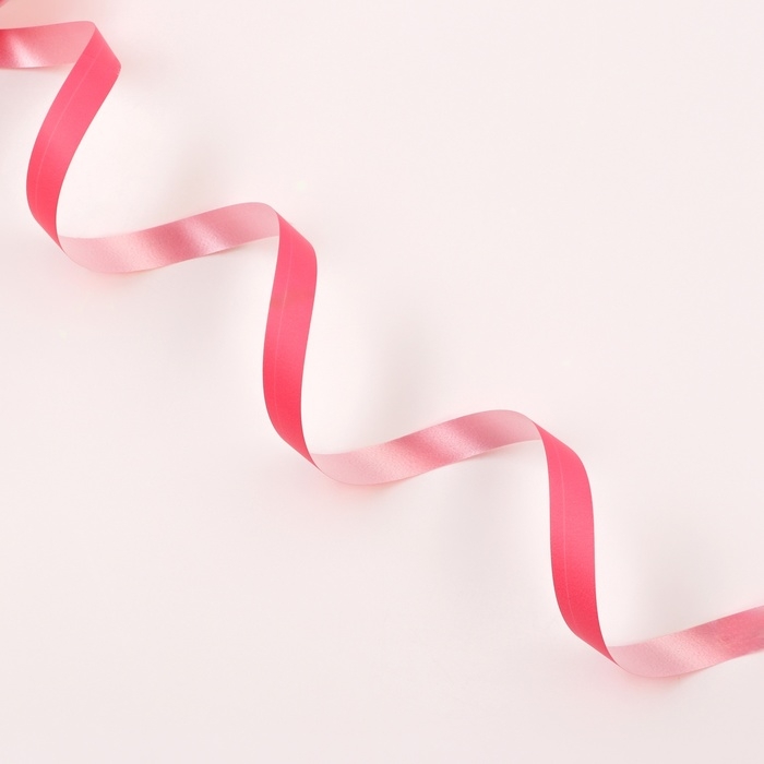 Лента для декора и подарков Лента для декора и подарков "Ярко матовая", 1,2см х 45м, барби