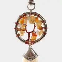 Брелок ловец снов "Великое древо" 19 см, цв. бежевый Брелок ловец снов "Великое древо" 19 см, цв. бежевый