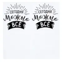 Салфетки бумажные однослойные &laquo;Сегодня можно всё&raquo;, 24&times;24 см, набор 50 шт.