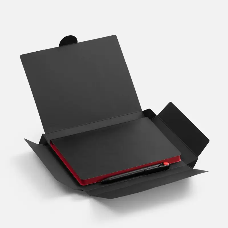 Набор Doppio, черный с красным Набор Doppio, черный с красным