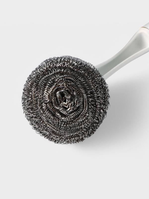 Щётка для мытья посуды с металличкой губкой Breeze, удобная ручка, 30×6 см Щётка для мытья посуды с металличкой губкой Breeze, удобная ручка, 30×6 см