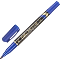 Маркер перманентный двусторонний Mate, толщина линии 0,5-1 мм, синий