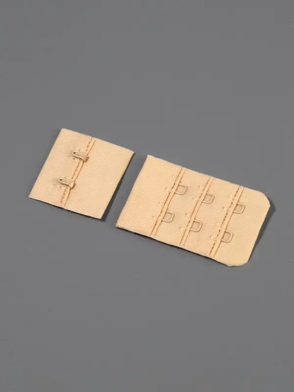 Застёжка для бюстгальтера TEIRA, 3 ряда 2 крючка, бежевая