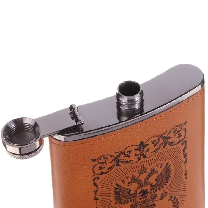 Фляжка &laquo;Россия&raquo;, нержавеющая сталь, 270 мл, 9 oz