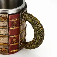 Кружка &laquo;Книги&raquo;, 400 мл, нержавеющая сталь, разноцветная