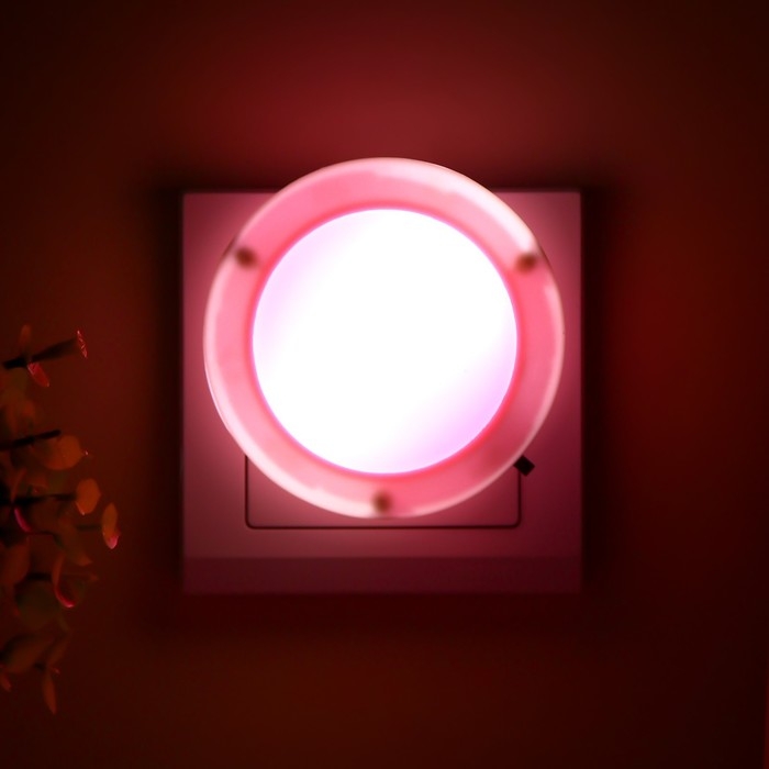 Ночник Ночник "Солнышко" LED МИКС 7,7x2x7,7 см RISALUX