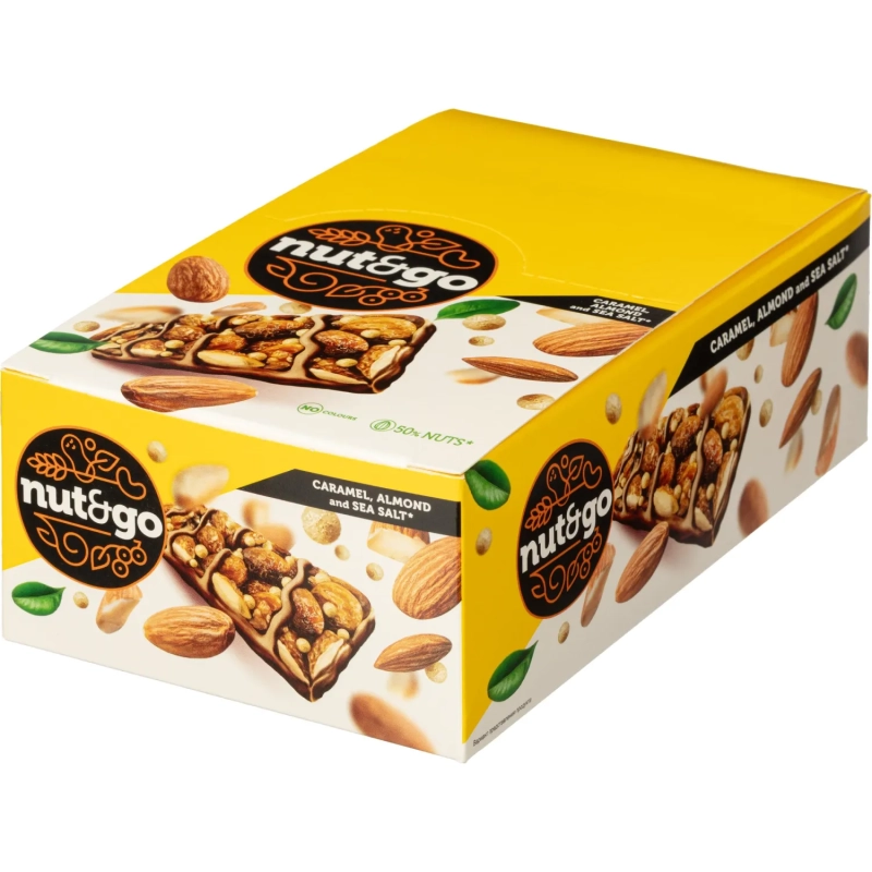 Батончик миндальный Nut N Go , 34гХ18шт/уп, ВК313