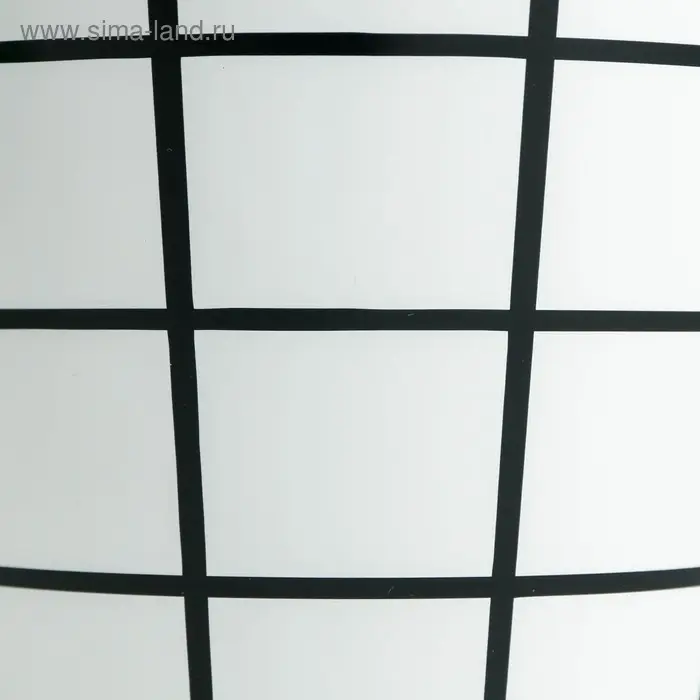 Кашпо для цветов «Черно-белая клетка», 0,8 л, 11 х 12 см Кашпо для цветов «Черно-белая клетка», 0,8 л, 11 х 12 см