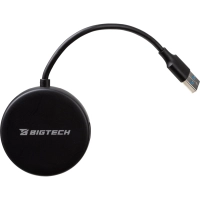 Разветвитель USB  HS004 USB 3.0x4/черный