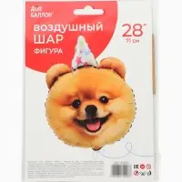 Воздушный шар фольгированный 28" &laquo;Собака в колпачке&raquo;