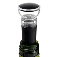 Набор сомелье электрический LSH-04, пробка, аэратор, штопор, от батареек, чёрный