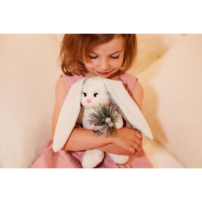 Новогодняя мягкая игрушка «Зимняя Li», заяц, 25 см, на новый год Новогодняя мягкая игрушка «Зимняя Li», заяц, 25 см, на новый год