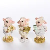 Фигурка полистоун &laquo;Овечка Бяша с денюжкой&raquo;, 2.5&times;2.5&times;4 см, МИКС