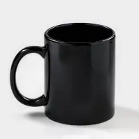 Кружка - хамелеон Доляна &laquo;Заряд энергии&raquo;, 350 мл, керамика, чёрная