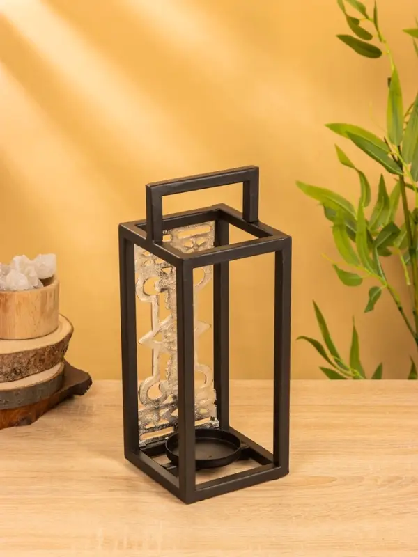 Подсвечник фонарь  Подсвечник фонарь "Геральдика" 12,5х12,5х32 см, d 7,5 см, алюминий, железо