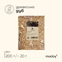 Щепа для копчения maclay &laquo;Дуб&raquo;, 200&plusmn;20 г
