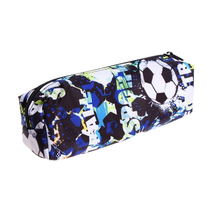 Пенал школьный на молнии Пенал школьный на молнии "Футбол", МИКС