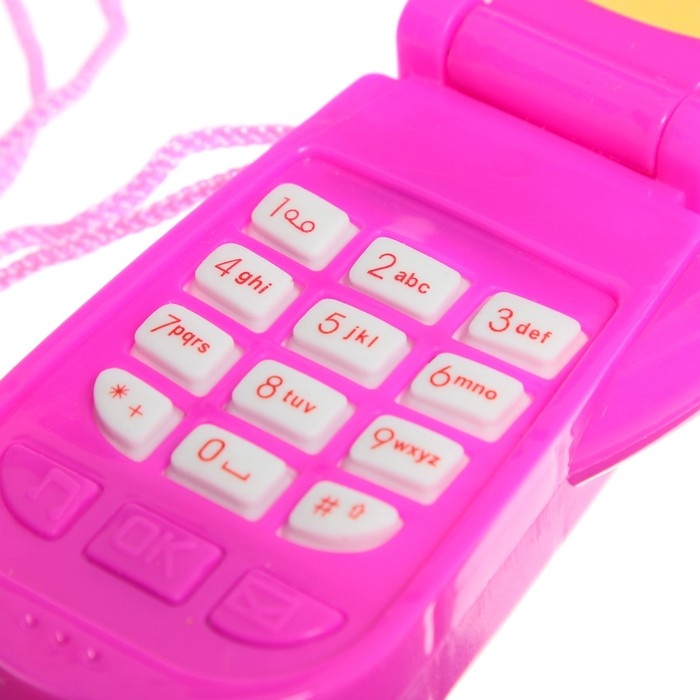 Музыкальный телефон «Милой принцессе», световой и звуковой эффекты, МИКС Музыкальный телефон «Милой принцессе», световой и звуковой эффекты, МИКС