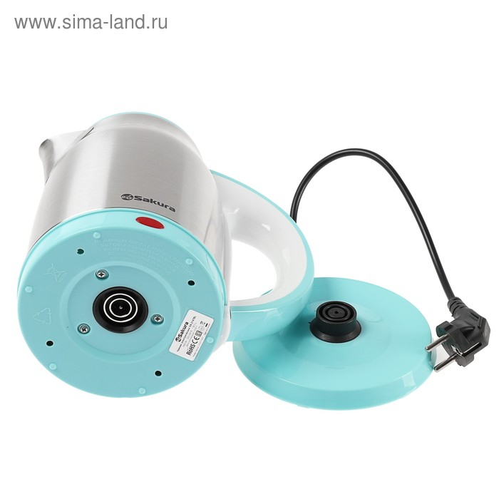Чайник электрический Sakura SA-2147BL, металл, 1.8 л, 1800 Вт, голубой Чайник электрический Sakura SA-2147BL, металл, 1.8 л, 1800 Вт, голубой