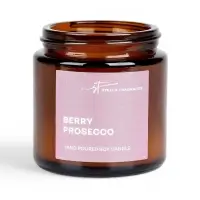 Ароматическая свеча в банке ST Berry Prosecco, ягоды и шампанское, 90 г