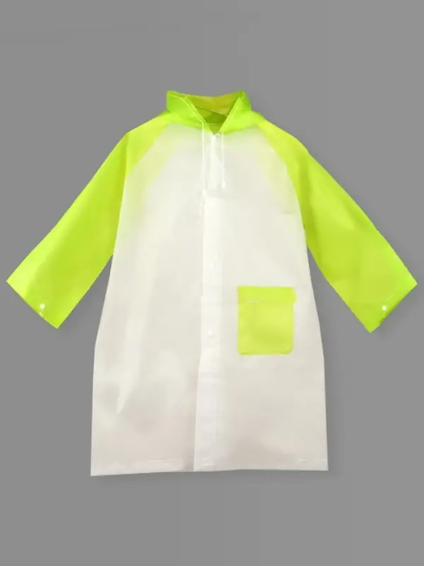 Дождевик детский &laquo;Гуляем под дождём&raquo;, размер L, ЭВА 85 г, зелёный