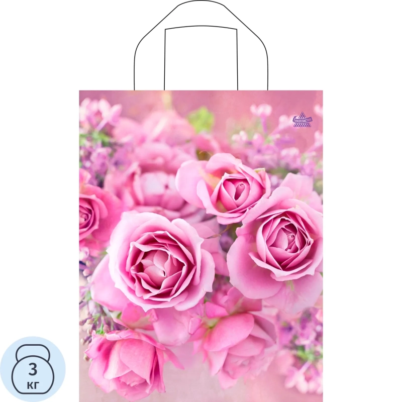 Пакет Нежные розы-пакет петлевой н00128913