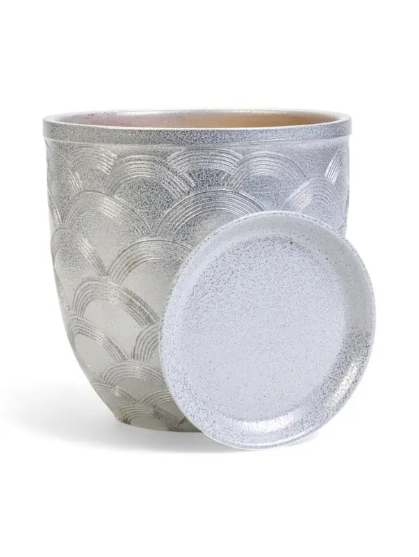 Горшок цветочный с поддоном 5 л, керамика  Горшок цветочный с поддоном 5 л, керамика "Узор" (М)