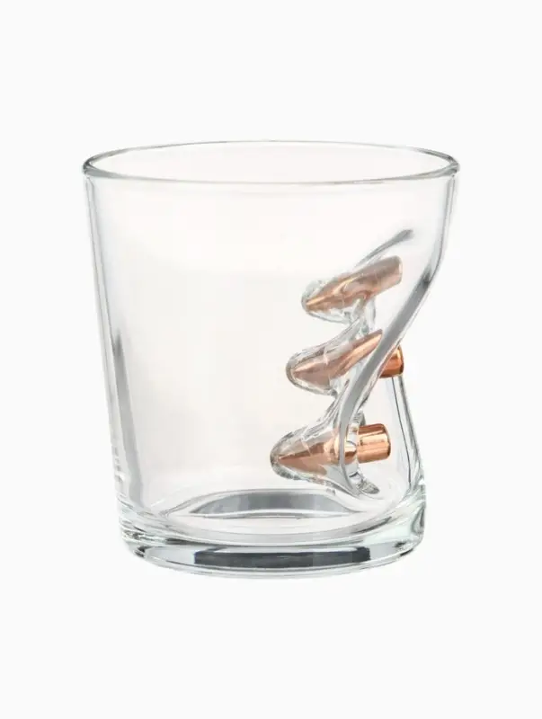 Стакан граненый с пулей &laquo;Непробиваемый&raquo;, для виски, 250 мл