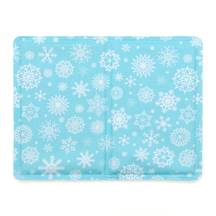 Коврик охлаждающий (гель), 40 х 30 см, снежинки Коврик охлаждающий (гель), 40 х 30 см, снежинки