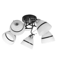 Люстра потолочная BayerLux &laquo;Лайма&raquo;, 5хЕ27, 40 Вт, черно-хромовый, 55&times;55&times;24 см