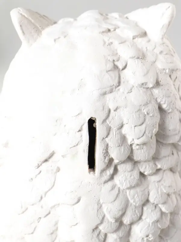 Копилка для денег &laquo;Филин Филя&raquo;, 13&times;13&times;20 см, белый