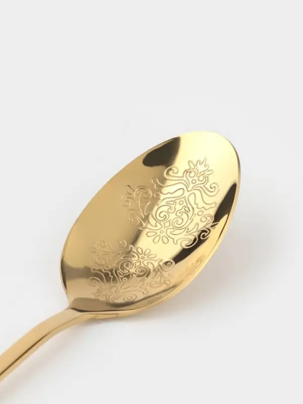 Набор ложек столовых 6 шт Набор ложек столовых 6 шт "Эмили" 20,5 см, цвет золото