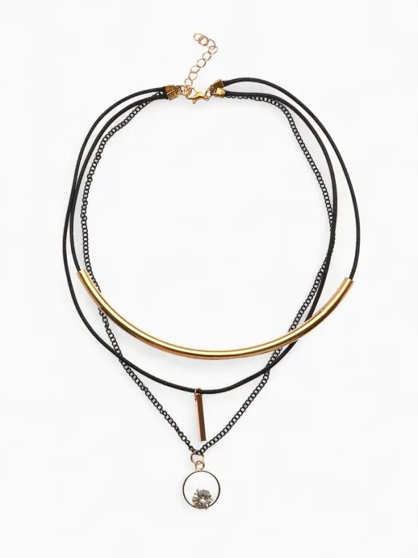 Кулон &laquo;Эксклюзив&raquo;, кольцо, белый в золоте, 42 см