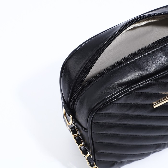 Сумка кросс-боди на молнии, цвет чёрный Сумка кросс-боди на молнии, цвет чёрный