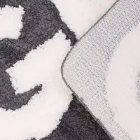 Коврик Доляна Get Naked, 50&times;80 см, микрофибра, темно-серый