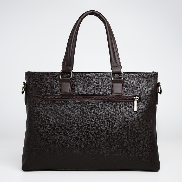 Сумка мужская деловая TEXTURA, 2 наружных кармана, цвет коричневый Сумка мужская деловая TEXTURA, 2 наружных кармана, цвет коричневый