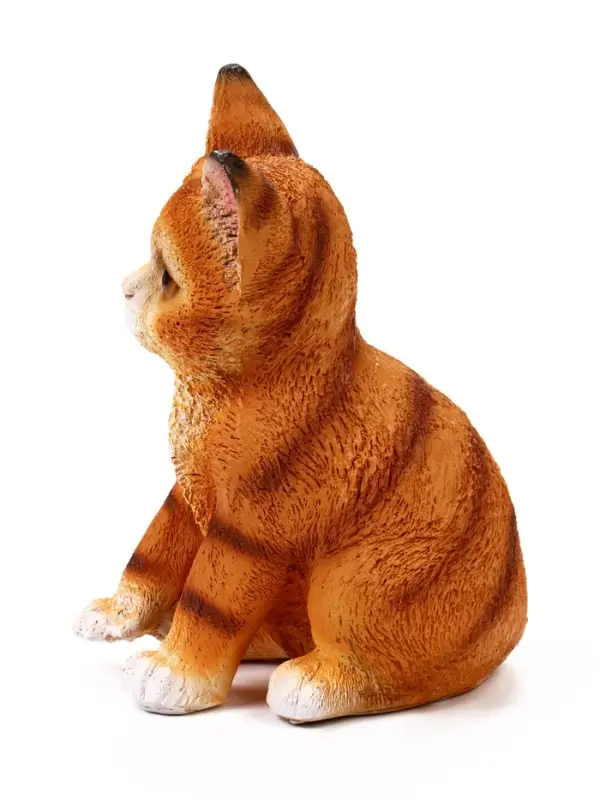 Садовая фигура из полистоуна &laquo;Полосатый Котёнок&raquo;, 20&times;14&times;12 см