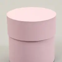 Набор круглых подарочных коробок 5 в 1 &laquo;Пыльная роза&raquo;, 20&times;20&times;20 - 11&times;11&times;11 см см