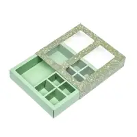 Коробка для 8 конфет шоколад, с окном, &laquo;Военный стиль&raquo; 17.7&times;17.8&times;3.8 см