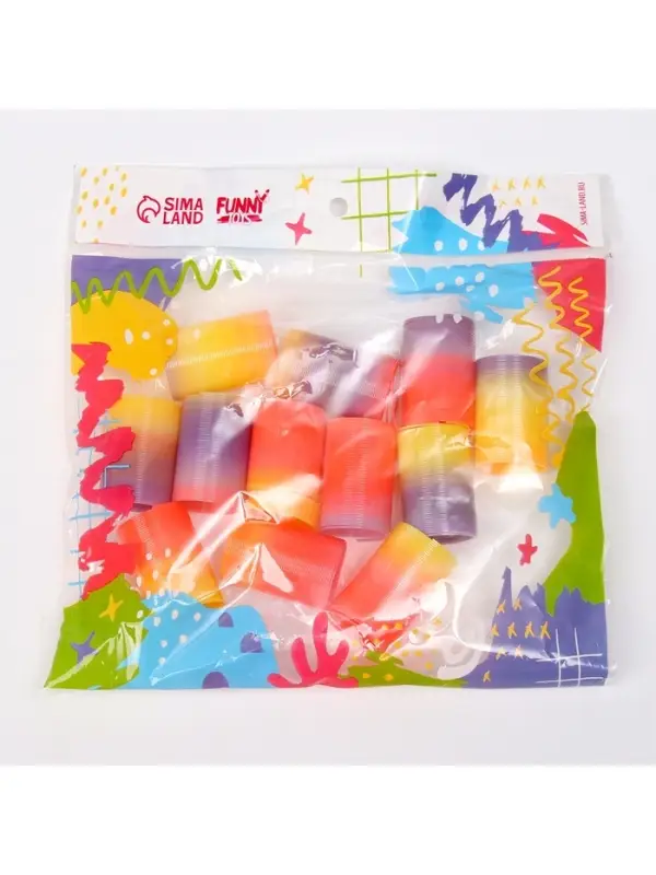 Пружинка радуга «Спиралька», d=3 см, МИКС