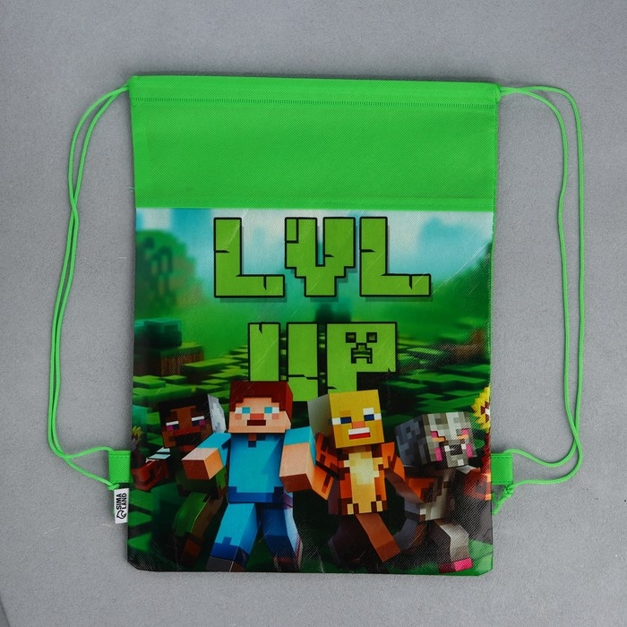 Мешок для обуви «Гейм пиксели»  полиэстер, размер 30 х 40 см Мешок для обуви «Гейм пиксели»  полиэстер, размер 30 х 40 см