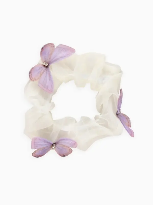 Резинка для волос &laquo;Бабочки&raquo; бежевая, Принцессы Дисней