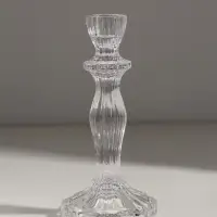 Подсвечник стекло "Бутон на ножке" прозрачный d=2,2 см 10х10х20 см