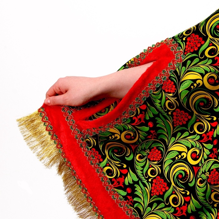 Карнавальный костюм «Народные гуляния. Рябиновые гроздья»: накидка, кокошник, юбка, р-р 42-50 Карнавальный костюм «Народные гуляния. Рябиновые гроздья»: накидка, кокошник, юбка, р-р 42-50